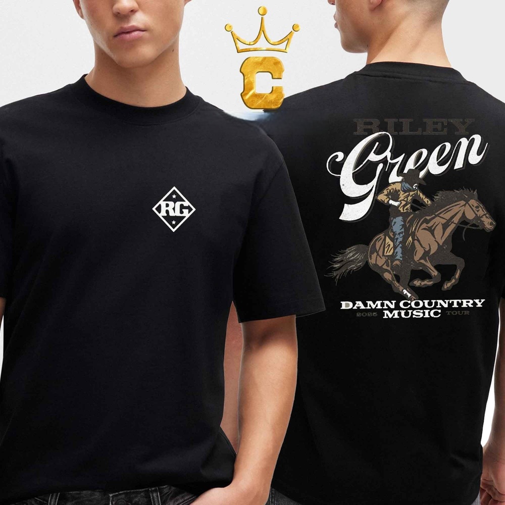 Riley Green Cowboy Damn Country Music 2 Sided
